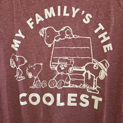 Mighty Fine My Family is The Coolest Peanuts Snoopy Shirt – Small
