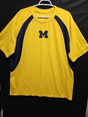 Classic University of MICHIGAN Letter Logo 2XL T-Shirt Colosseum Go BLUE