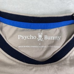 Psycho Bunny Crest Logo Tee Contrast Collar Premium Basics Streetwear Shirt M