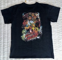 Street Fighter Video Game Graphic Black T Shirt/Size Large/Mens/Brand New