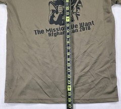 Rothco Roughnecks Afghanistan 2018 B Co 3rd Bn T-Shirt US Military Large Brown