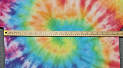 Handmade Tie Dye Rainbow Spiral Pattern Tee Shirt XL 22×28 Cotton Gildan