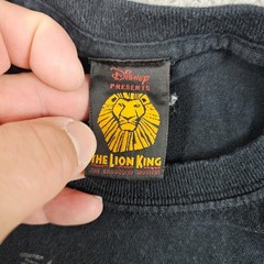 Lion King Shirt Adult Small Black Broadway Musical Official Merch Disney Mufasa