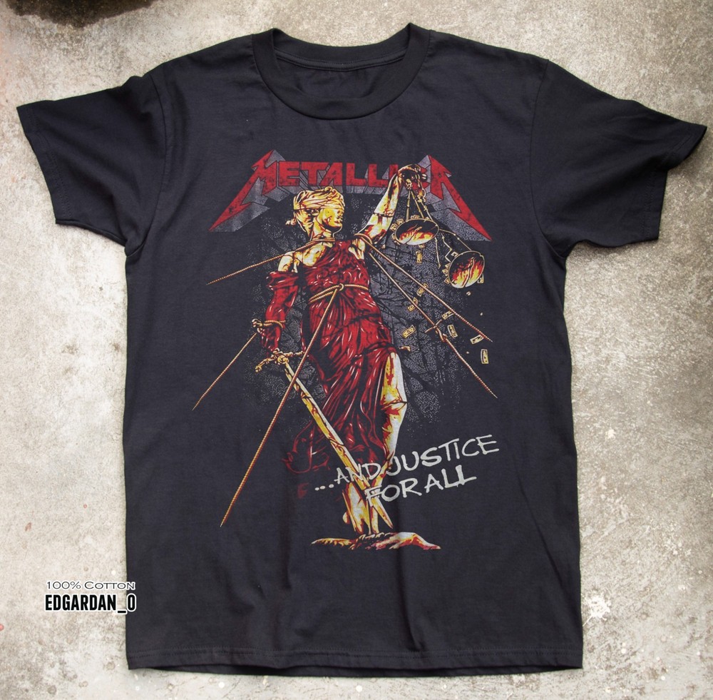 Metallica Band Graphic Heavy Metal Black Unisex T-shirt Size S-5XL