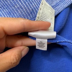 Vince Shirt Mens XL Extra Large Blue Cotton Blend Thermal Long Sleeve Crew Neck