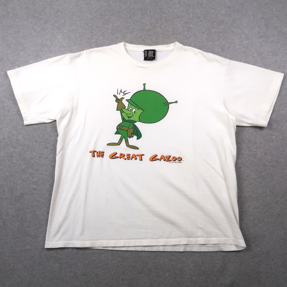 Vintage 90s The Flintstones T Shirt Great Gazoo 1997 Hanna Barbera Cartoon XL