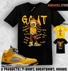 Tee Shirt Matching AJ 5 Tokyo 23 T23 2025 To Match Sneaker MJ Goat T-Shirt