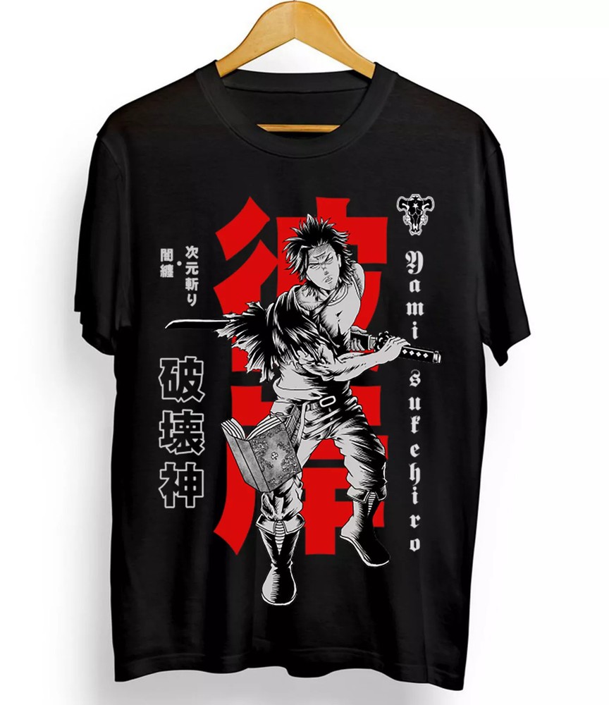 Black Clover – Yami Sukehiro Anime Manga Tshirt Anime Manga Black Shirt