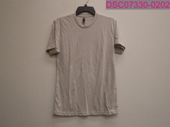 QTY=2; Stained; Next Level Men’s Short Sleeve Crew Neck T-Shirt Small Sand