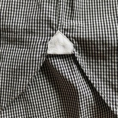 Errico Formicola Micro Gingham Check Cutaway Shirt Size 37