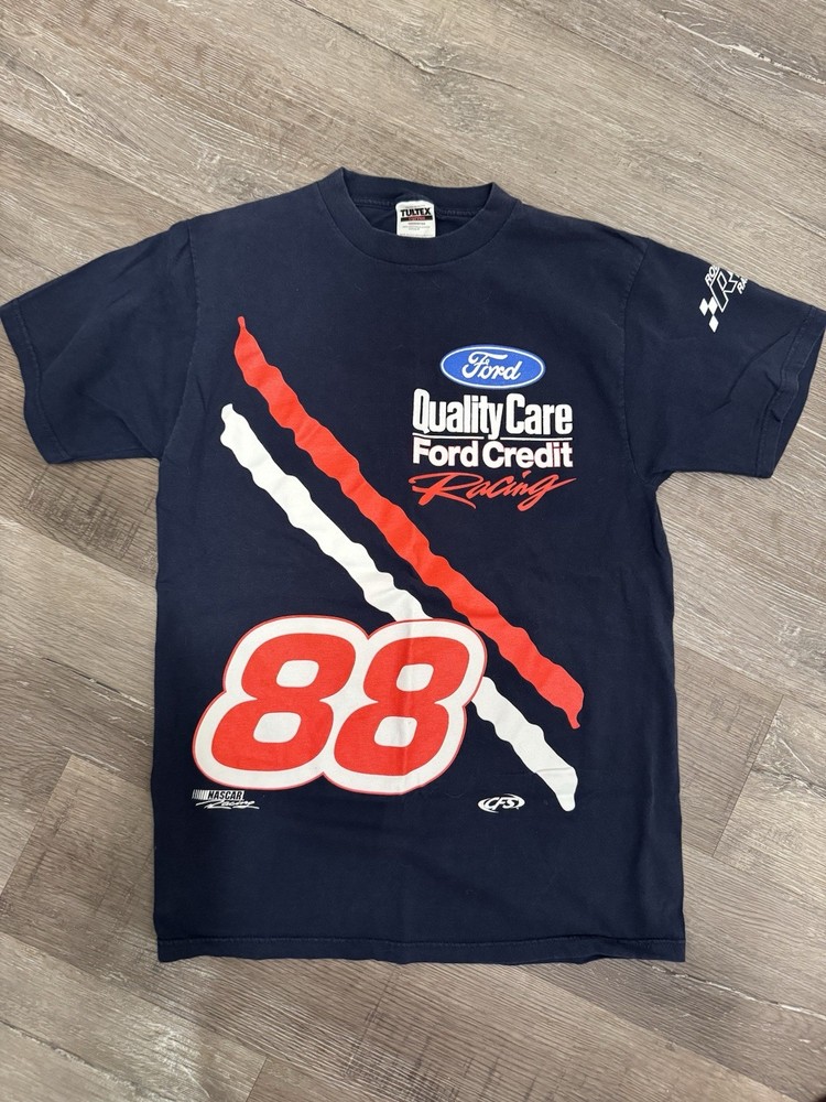 Vintage 1990s Ford Quality Care NASCAR Racing T-Shirt Dale Jarrett’s #88