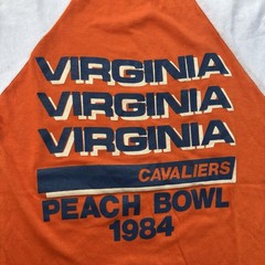 Vintage 1984 University Of Virginia Cavaliers Peach Bowl Football Medium Fits Sm