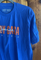 AUTHENTIC NWOT Lady Gaga JOANNE Tour NEW YORK SHOW Merch – Blue Shirt – Size L