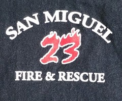 San Miguel Fire Station Tank Top T-Shirt Sz Large Station 23 Granite Hills Tee