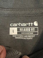 Carhartt Relaxed Fit Heavyweight Thermal Henley Shirt Men Large Gray Pocket