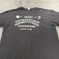 Ouija Board Shirt Adult L M Black White Evil Devil Sun Moon Graphic Tee