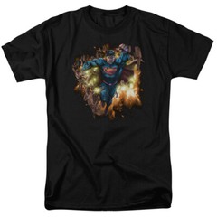 Superman “Blasting Through” T-Shirt – Regular or Tank – to 6X