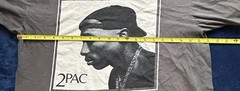 2 Pac Shirt Men Large Short Sleeve Gray Crew Neck Rap Hip Hop West Coast
