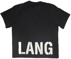 Helmut Lang Patchwork Pocket Logo Tee T Shirt Rib Knit Mens 2XL Designer 2 Sided