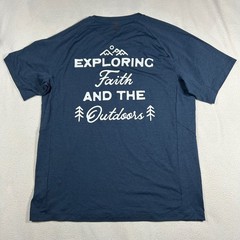 Black Diamond Mens Lightwire SS Tech Tee Indigo Blue Common Ground Oregon Large