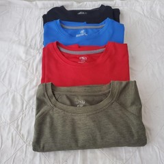 Lot of 4 Assorted Size M 38-40 Multi Brand Dry Fit Short Sleeve Shirt Men’s