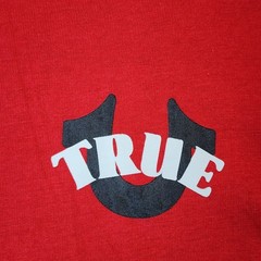 NWT True Religion Circular Hooded Tee Men’s Streetwear Y2K Logo Graphic Size S
