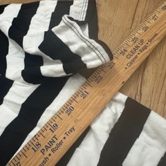 Guess X IDK Black White Striped Tshirt Size Small Asap