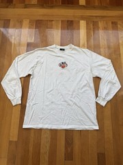 Men’s AND1 White Long Sleeve Graphic Tshirt Size XL HAS FLAWS
