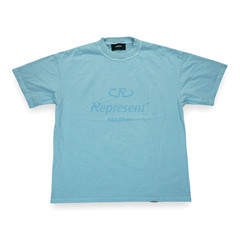 Represent Worldwide T Shirt Mens Small Blue Short Sleeve