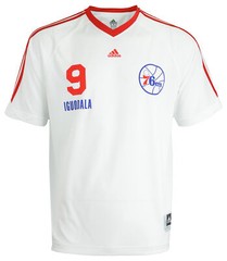 Adidas NBA Men’s Philadelphia 76ers Andre Iguodala #9 Shooting Shirt