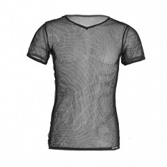 Mens Tops Tank Vest Crop Top Fishnet Holiday Mesh Muscle See Through Shirt