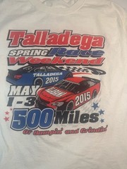 Talladega NASCAR T Shirt 2015 Spring Race Weekend 500 Miles Racing Tee M Thunder