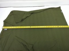Stacy Adams Shirt Mens 2XL Olive Green V-Neck Textured Knit Short Sleeve Casual