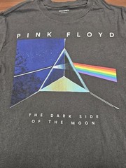 Pink Floyd Dark Side of the Moon T Shirt Mens M Gray Graphic Band Tee Old Navy