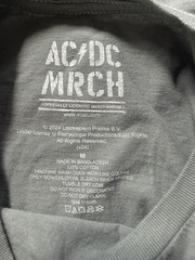AC/DC Gray traffic Tshirt rock band orange Horn Graphic men’s women’s unisex M