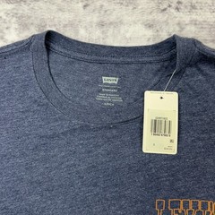 NWT Levi’s Standard Men’s Graphic Tee Small Navy Copper Riveted 1873 MSRP $24.50