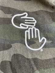 MICHIGAN HANDS ZIP HOODIE (CAMO) High Five Threads Company Size X-LARGE