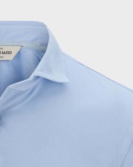 Gran Sasso Long Sleeve Cotton Piqué Polo Shirt 60111