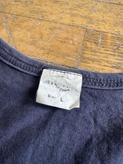 True Vintage German Army Bundeswehr Navy Tank Top Size Large With Patch