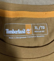 Timberland Shirt Mens XL TAN Long Sleeve Box Logo Graphic Tee – NEW with tag