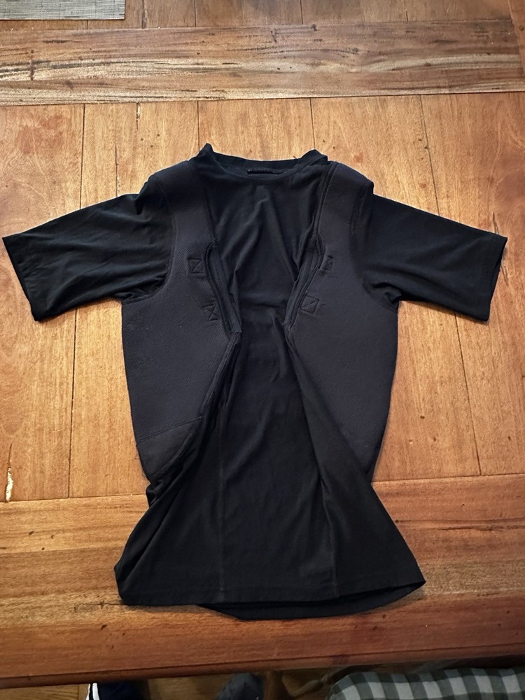 5.11 Tactical Shirt Men’s LG Black Conceal Carry Holster Under Gear Padded Tee