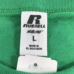 Vintage Russell Athletic T Shirt Mens Large Green Nublend Kelly Crew Neck