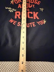 AC/DC Graphic Sweatshirt 1982 World Tour Adult Size S/M Black Reproduction ACDC