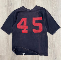 vintage 60s Football Athletic Tee Cotton S USA Made 50s Russell Sunfaded True