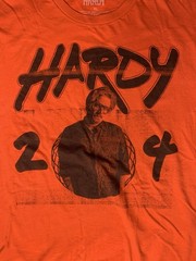 Hardy Country Music Singer Orange Concert T-Shirt XL Extra Large Preowned