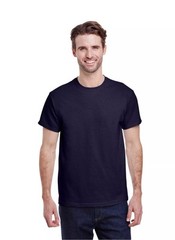 Gildan Men’s T-Shirt Heavy Cotton Short Sleeve Plain Blank Navy Tee Sz 2XL New