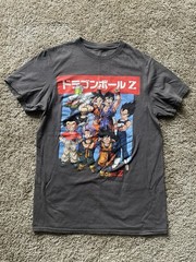 Dragon Ball Z Adult Toei Animation Grey Short Sleeve Graphic T-Shirt (Small)