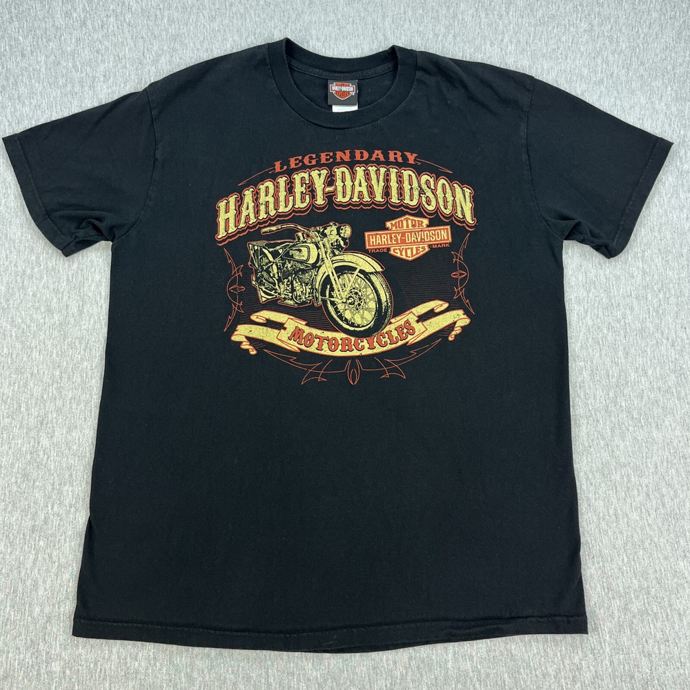 Harley-Davidson Kuala Lumpur T-Shirt Mens XL Black Double-Sided Moto Malaysia