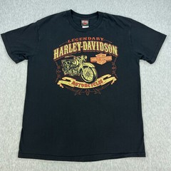 Harley-Davidson Kuala Lumpur T-Shirt Mens XL Black Double-Sided Moto Malaysia