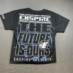 Enspire Men T-Shirt Synthetic Black Size M Futuristic Y2K Cyberpunk Streetwear